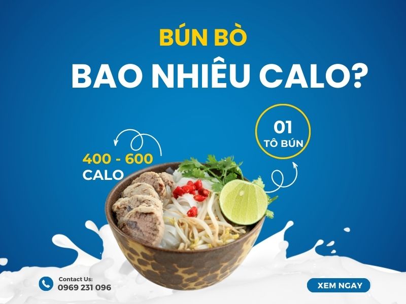 Bún bò bao nhiêu calo? Chi tiết nhất!