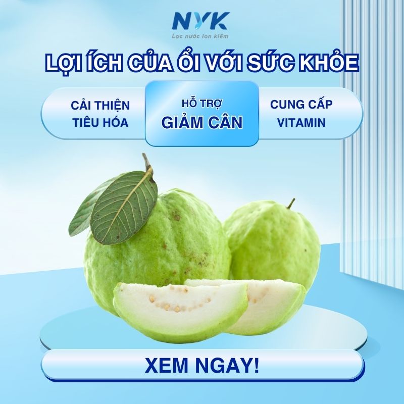 lợi ích của ổi với sức khỏe