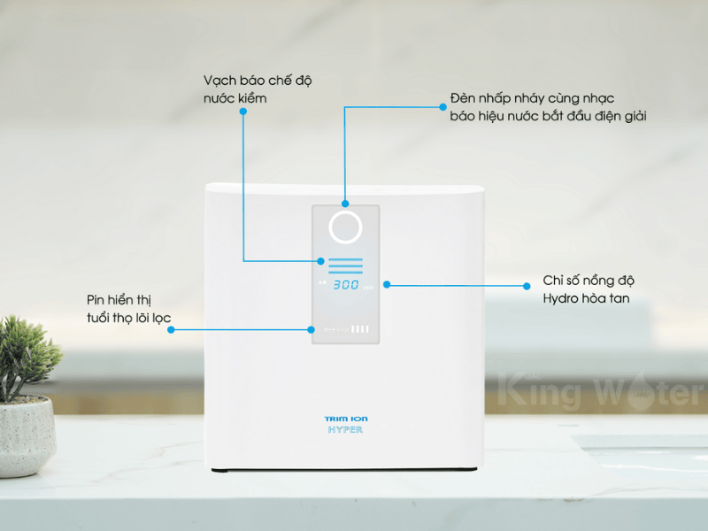 Cấu Tạo Chi Tiết Máy Lọc Nước Ion Kiềm Trim Ion Hyper